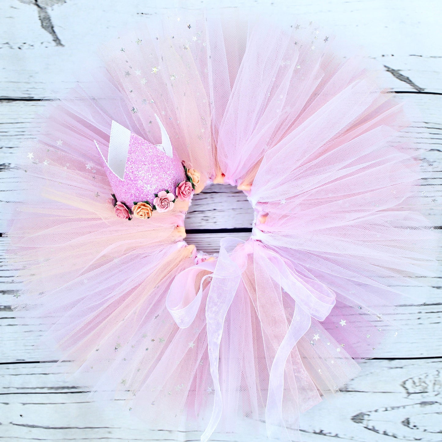 Pastel Pink Tutu & Crown Set