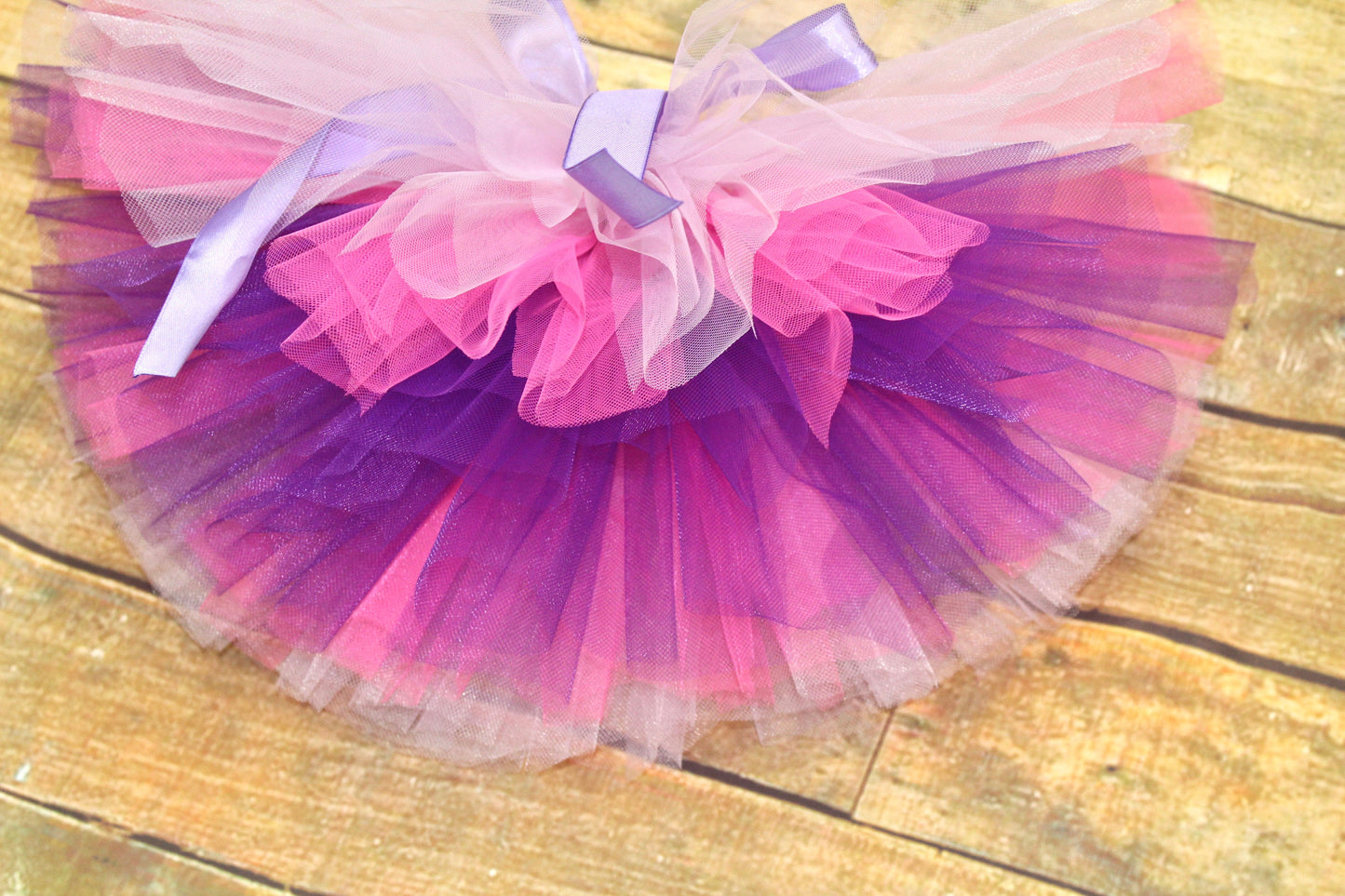 Pastel Pink, Purple & Hot Pink Ombre Tutu Skirt