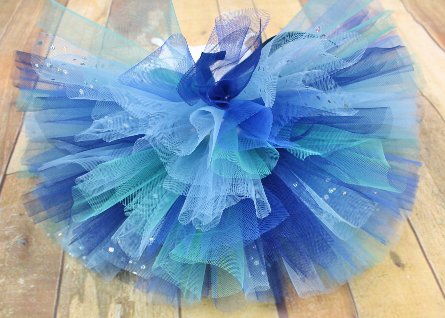 Blue Mix Sparkly Tutu Skirt