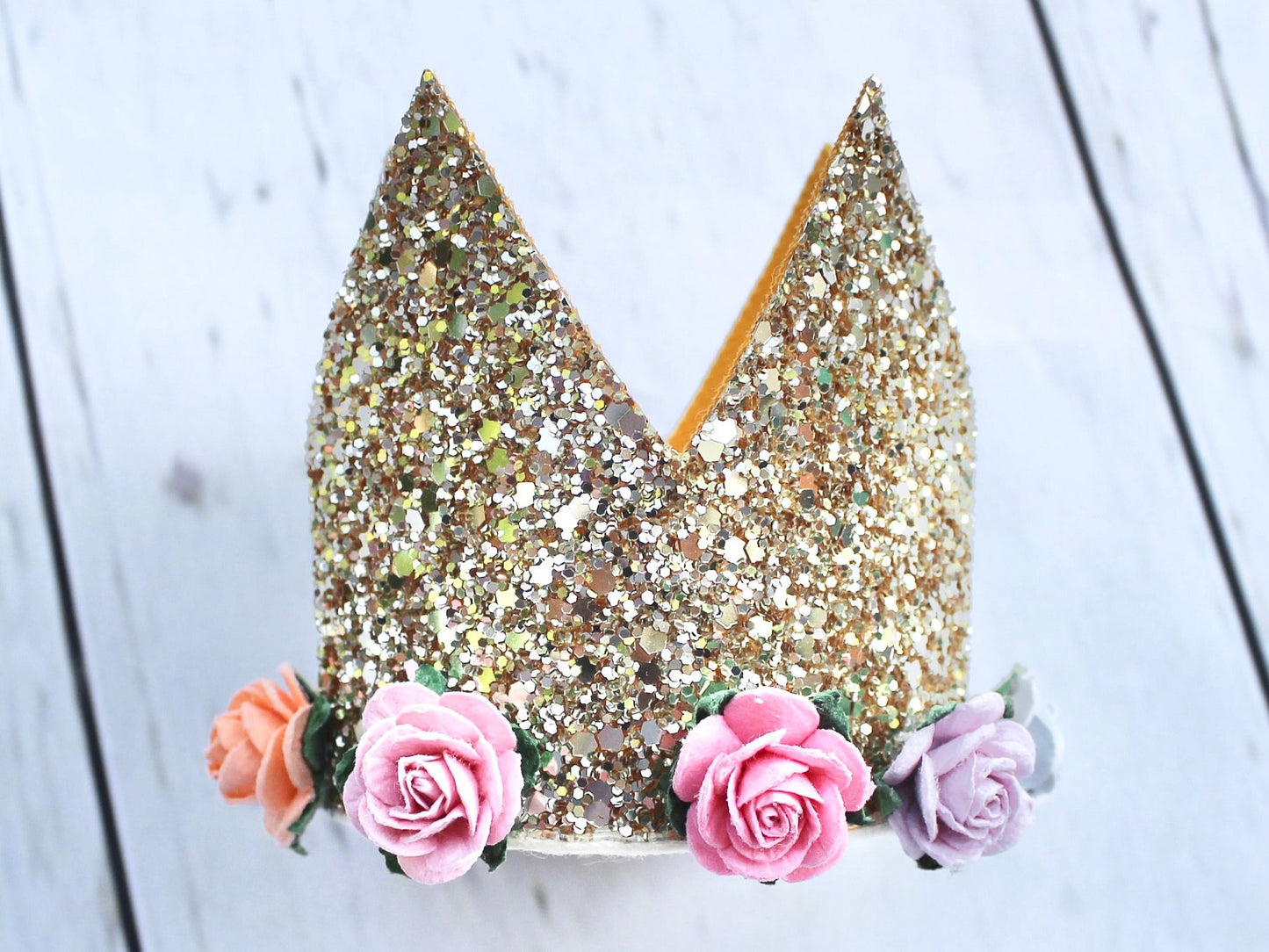 Pastel Rainbow Tutu Skirt with Sparkly Gold Crown
